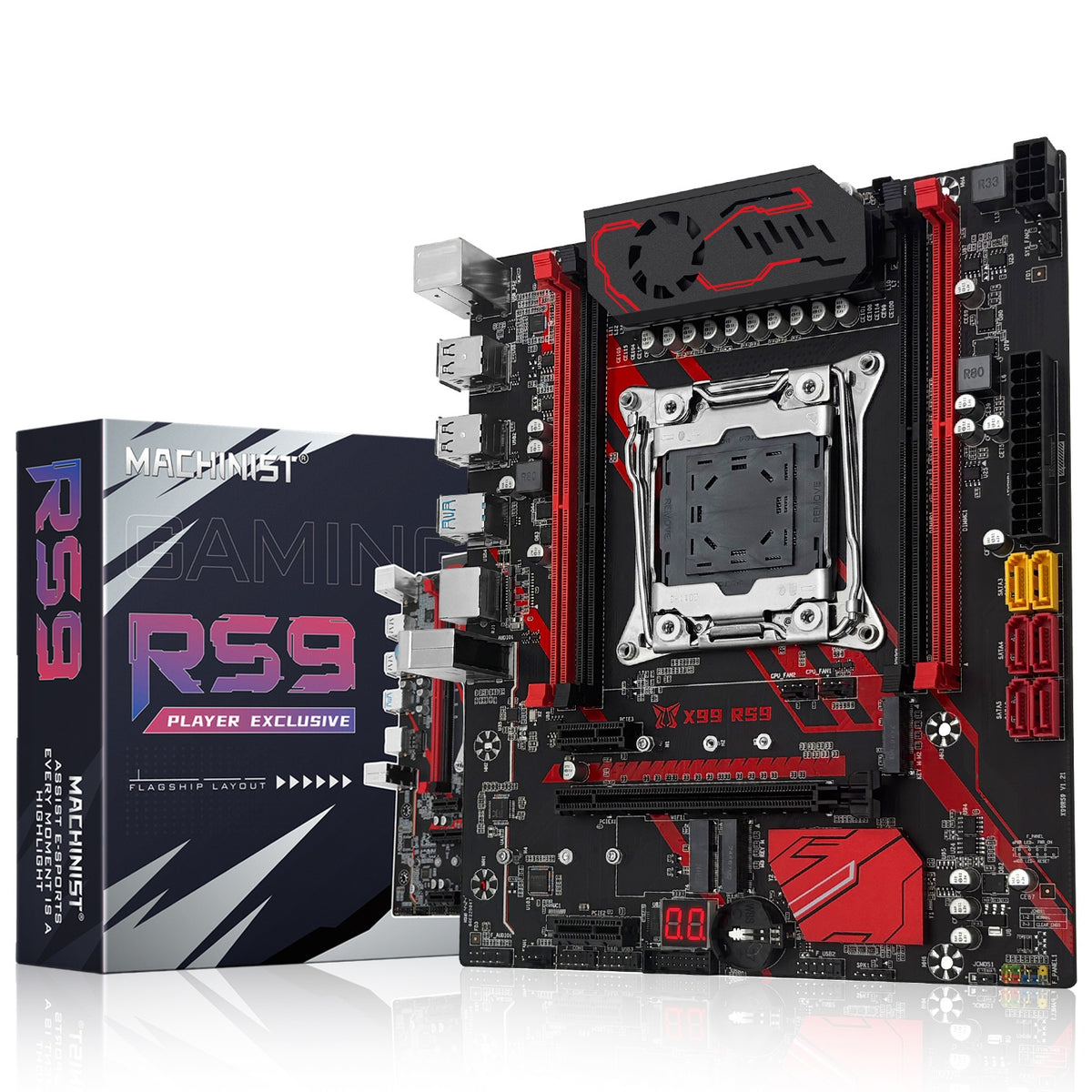 MACHINIST X99 RS9 Motherboard LGA 2011-3 for Intel Xeon E5 V3/V4 Core i7 DDR4