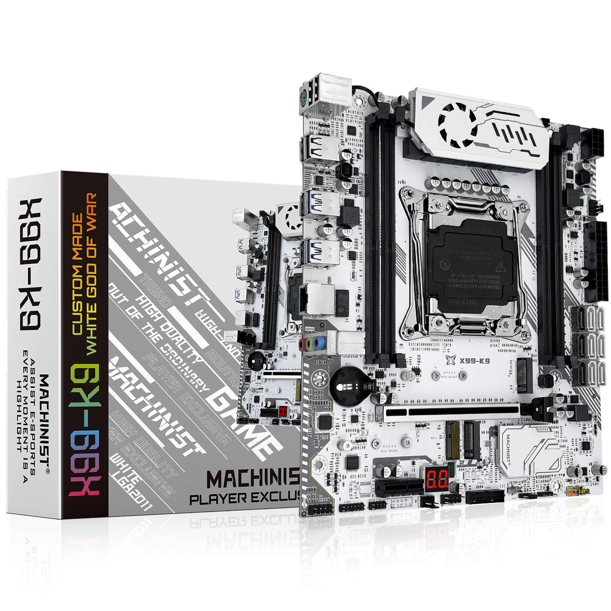 MACHINIST X99 K9 LGA 2011-3 Motherboard for Intel Xeon E5 V3/V4 Core i7 DDR4 M-ATX