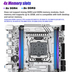 MACHINIST X99 D4/D3-AGRB Motherboard for Intel LGA 2011-3 CPUs, with DDR3 and DDR4 Slots
